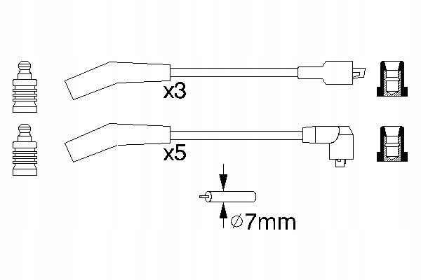 KIT FILS D'ALLUMAGE LAND ROVER RANGE ROVER II 3.9/4.0/4.6