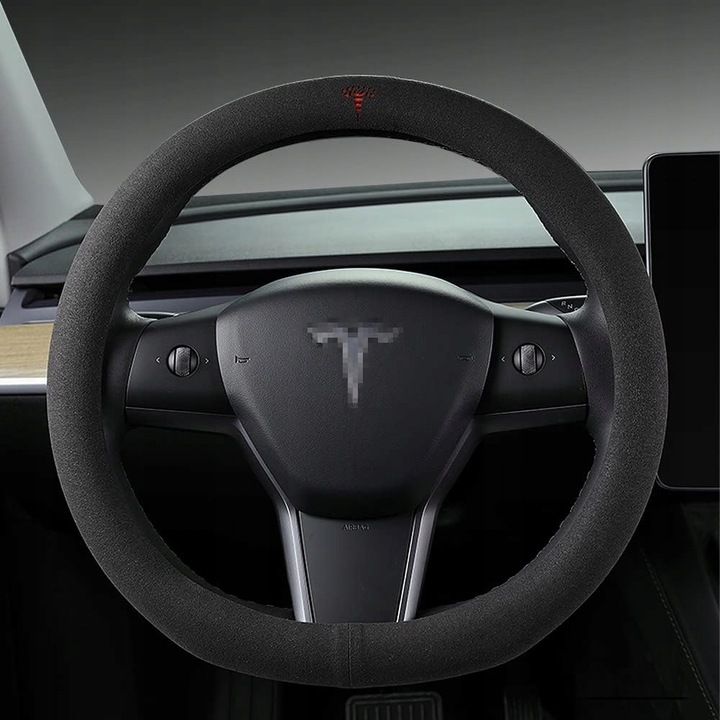 CUSTOM-FIT FORRO AL KIEROWNIC? SAMOCHODOW? TESLA. ZAMSZOWY 