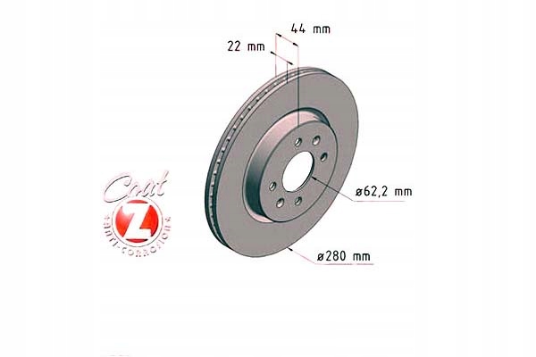 DISCS BRAKE 2 PCS. KIA RIO III 11- FRONT ZIMMER photo 2 - milautoparts-fr.ukrlive.com