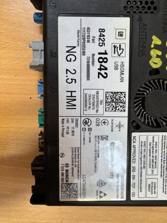 MODULE CONTRÔLEUR NAVIGATION OPEL INSIGNIA B 2017- 84251842