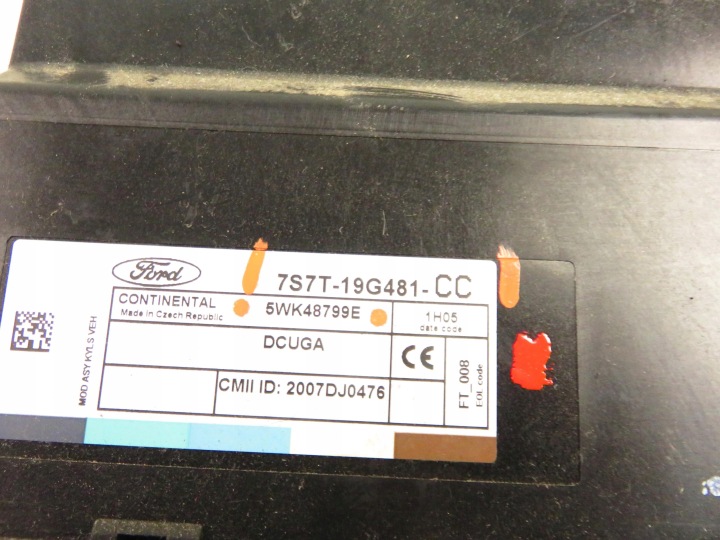 MODULE SERRURE CENTRAL FORD S-MAX I (WA6) 7S7T19G481CC 5WK48799E