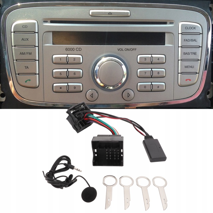 FORD 6000CD SANS FIL ADAPTATEUR AUDIO BLUETOOTH 5.0 KIT MICROPHONE