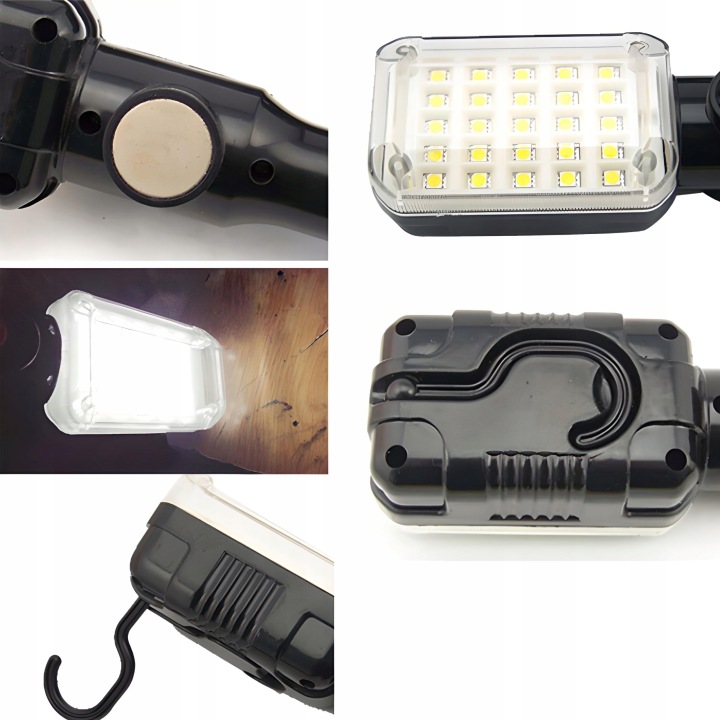 PHARE ATELIER 25 LED KANALOWA CROCHET AIMANT 245V