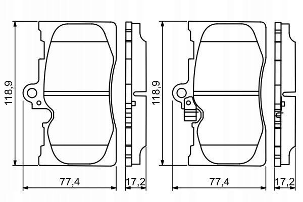 ZAPATAS DE FRENAPARA BOSCH PARA LEXUS RC 300 350 