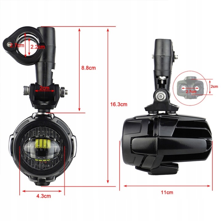 HALOGÈNES LED BMW R1200GS F800 K1600 HOMOLOGATION AIKOOL