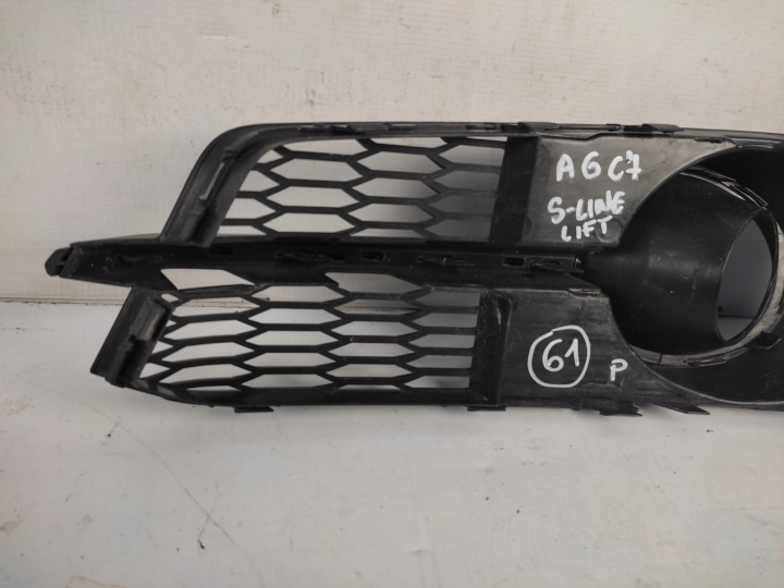 AUDI A6 C7 LIFT S-LINE GRILLE PARE-CHOCS AVANT AVANT DROITE NOIR 4G0 14-