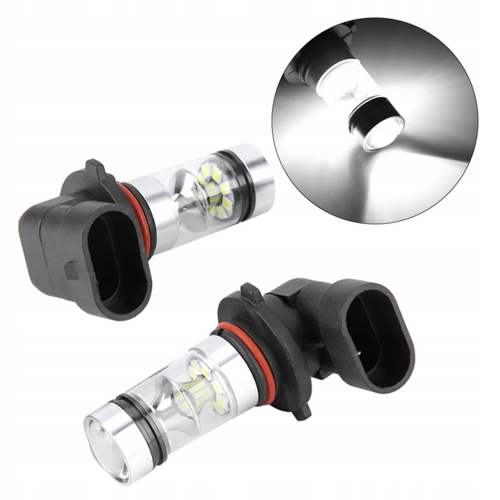 2 PCS 9006/HB4 100W BLANCHE DIODE LED À HAUTE JASNOSCI KIT 9O