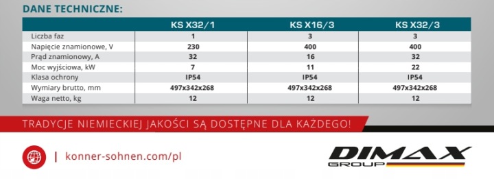 STACJA LADOWANIA AUTOMOBILES ÉLECTRIQUES KS X32/3