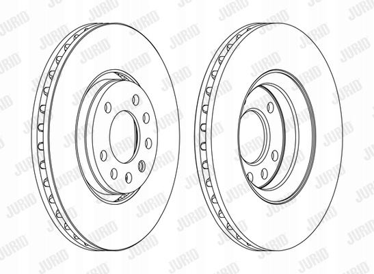 DISCOS DE FRENADO PARTE DELANTERA JURID 562385JC-1 562385JC1 