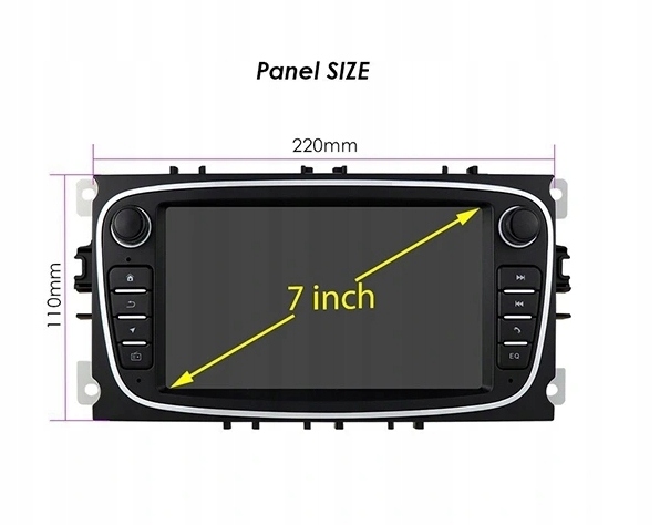 FORD FOCUS 2008-11 RADIO GPS ANDROID 6GB 128GB SIM 