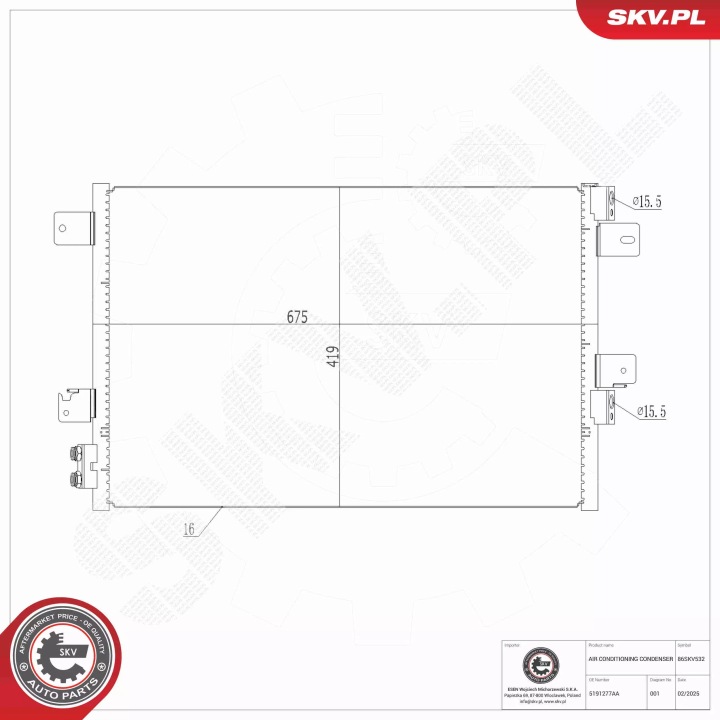 ESEN SKV 86SKV532 DÉSHYDRATEUR CLIMATISATION