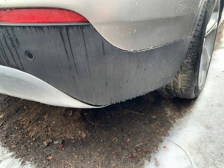 BMW X1 I PARE-CHOCS ARRIÈRE SOUS PDC KASCHMIRSILBER METALLIC (A72)