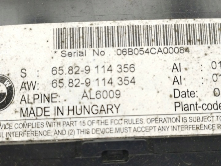 BMW 5 E60 E61 2006 MONITEUR MONITEUR ÉCRAN
