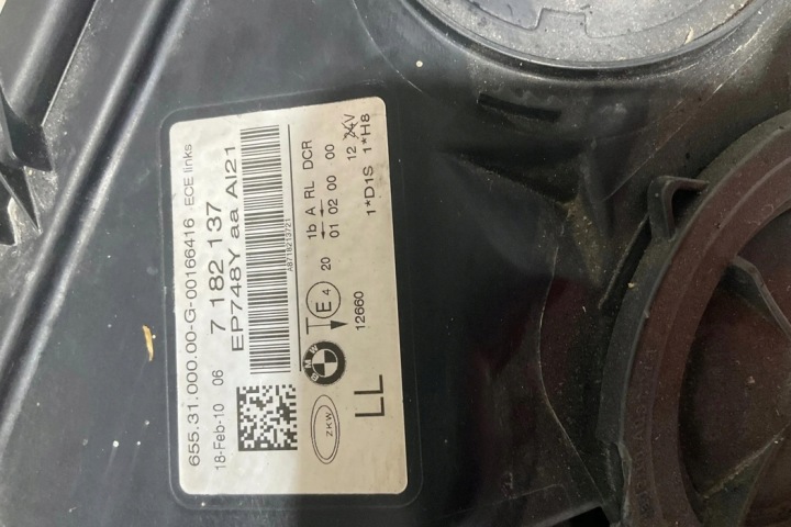 PHARE GAUCHE AVANT BMW 7 (F01, F02) 7182137 3.0L DIESEL 180KW 2009