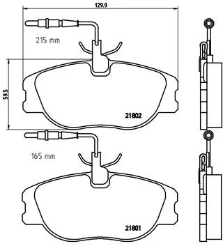 BREMBO P 23 061/BRE COMPLET DE SABOTS DE FREIN HAMULCOWYCH, FREINS TARCZOWE photo 1 - milautoparts-fr.ukrlive.com