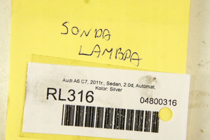 RL316 AUDI A6 C7 2.0D SONDE LAMBDA