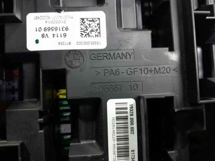 BMW X5 F15 BOÎTE FUSIBLES 9316569