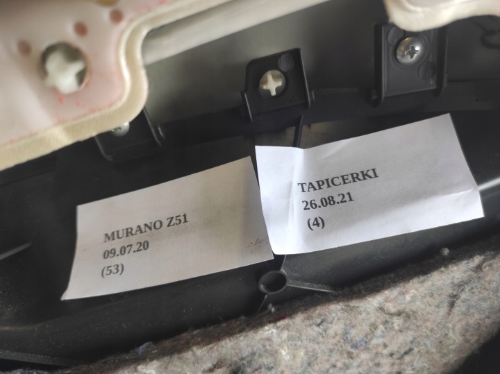 COLLECTEUR GARNITURE PORTES DROIT ARRIÈRE NISSAN MURANO Z51