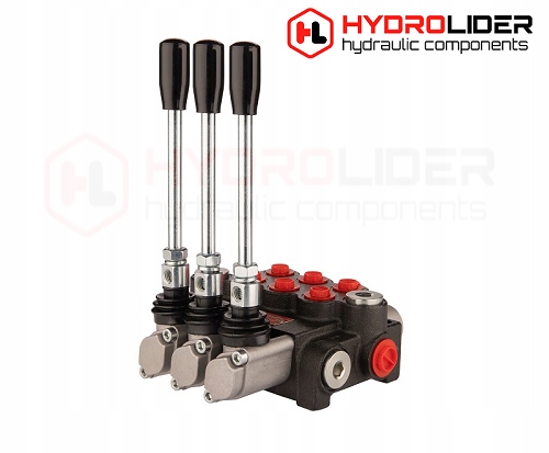 DISTRIBUTOR HYDRAULIC 3 SEKCYJNY 40 L/MIN 3P40 ORIGINAL HYDROLIDER 