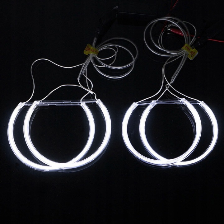 4 DIODES BMW E46 131 LED CCFL ROULEMENT EYE FEUX VERS CONDUITE DIURNE VERS 146MM