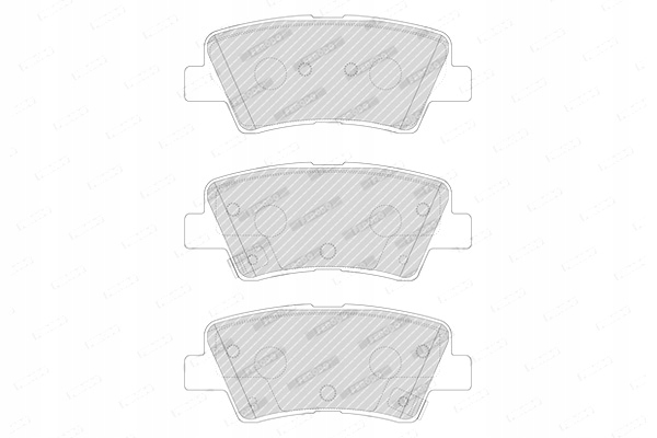 FERODO ZAPATAS DE FRENADO PARTE TRASERA HYUNDAI ELANTRA VI I10 3 I20 ACTIVE I20 