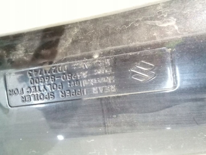 SUZUKI IGNIS II 2 SPOILER SPOILER COUVERCLES DE COFFRE ARRIÈRE 83980-86G00
