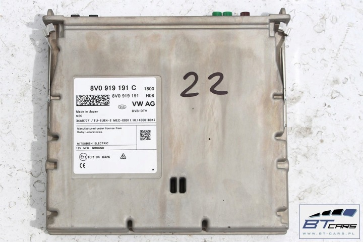 VW PASSAT B8 AUDI A6 A7 RESTYLAGE Q7 TT SYNTONISEUR TV 8V0919191C 8V0 919 191 C DVB DTV