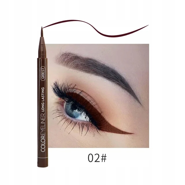 12 COLORES EYELINER EN PLYNIE IMPERMEABLE LATWY EN NOSZENIU MAKIJAZ MATE 