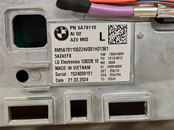 BMW U06 X1 U11 2 PIÈCES U10 F70 COMPTEUR MONITEUR ÉCRAN MONITEUR 12,3 5A79110