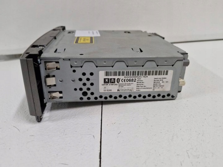 PEUGEOT 307 T7 I 1 RADIO D'USINE CD NAVIGATION 96751720 96751720XH