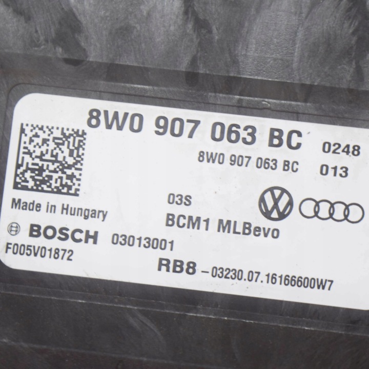 AUDI A4 S4 B9 8W 2017 CONTRÔLEUR MODULE CONFORT
