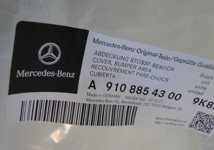 MERCEDES SPRINTER W907 907 GRILLE GAUCHE PROTECTION