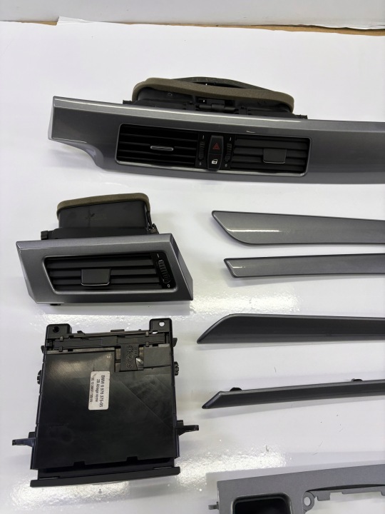 BMW 5 E60 E61 CHÂSSIS MOULURE TABLEAU DE BORD CONSOLES DÉCOR DÉCORS 6988994 ENSEMBLE