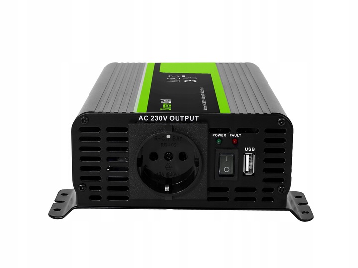 BALASTO DE AUTOMÓVIL INWERTER GREENCELL PRO 12V 230V 300W 600W USB 