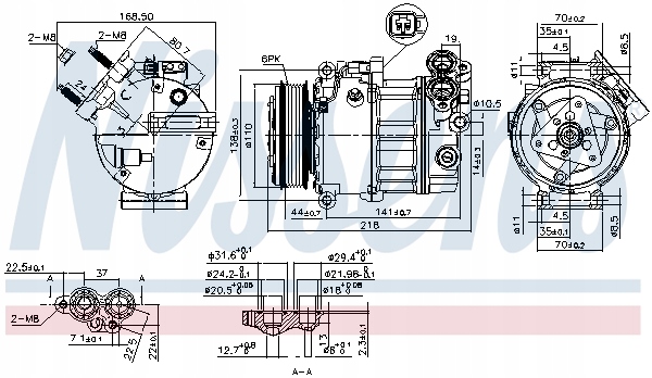 KOMPRESOR, ACONDICIONAMIENTO NISSENS 890125 