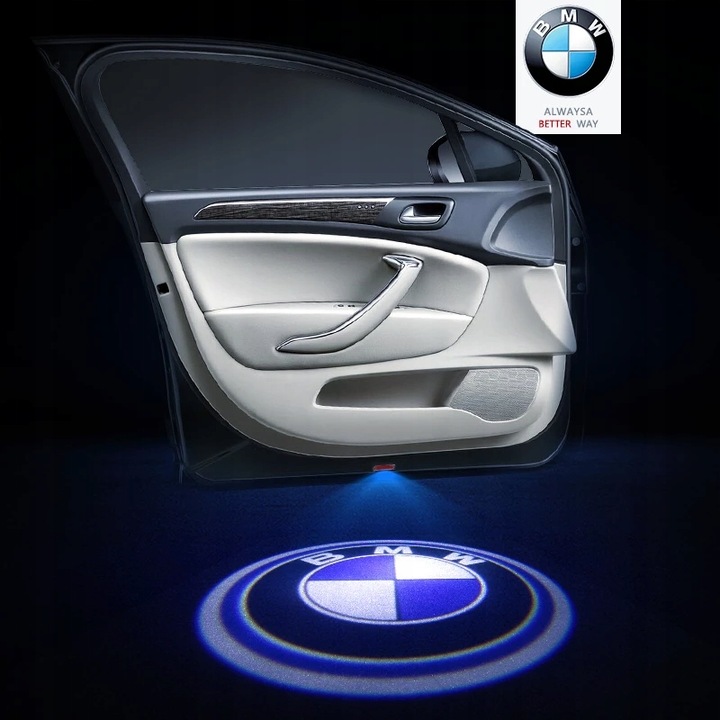 BMW E60, E61 PROYECTOR LOGOTIPO PARA DE PUERTA DIODO LUMINOSO LED 2 PIEZAS 