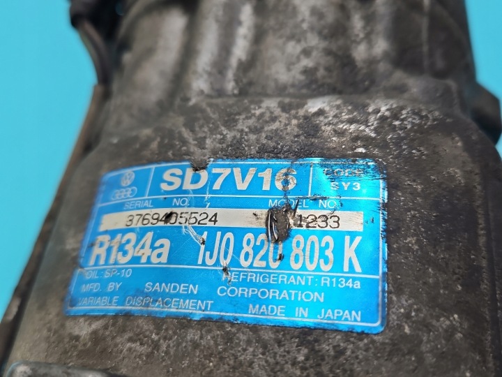 COMPRESSEUR DE CLIMATISATION COMPRESSEUR SKODA OCTAVIA I 1J0820803K