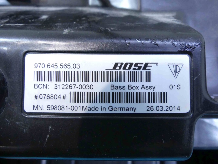 SUBWOOFER PORSCHE PANAMERA I 970