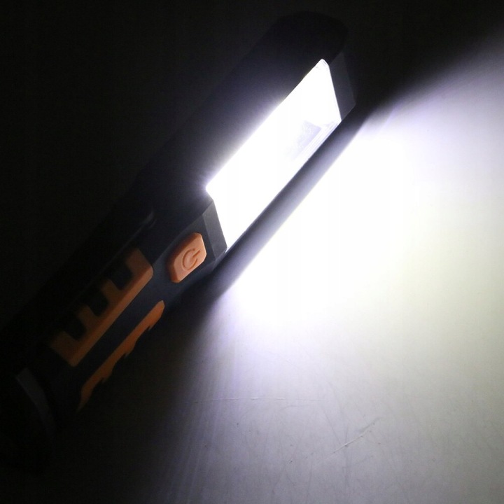 LAMPE DE POCHE LED AKUMULATOROWA 3W1 CROCHET AIMANT USB