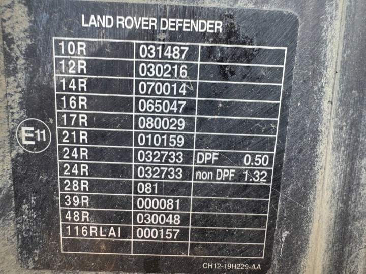 LAND ROVER DEFENDER PUMA CAPOT VERS COLORATION