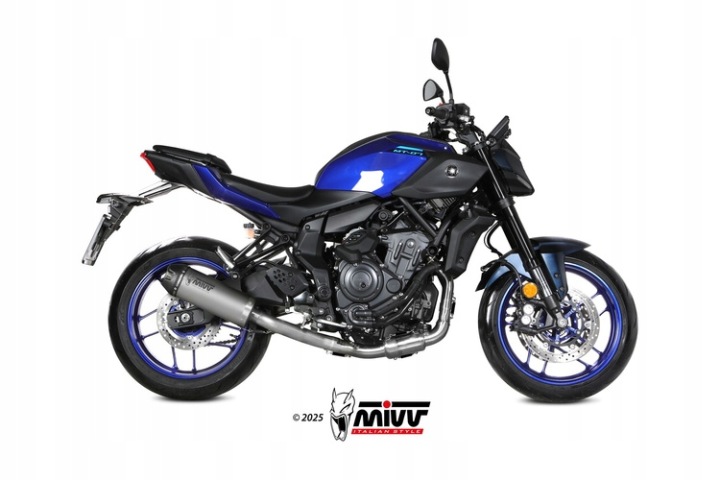 MIVV SYSTÈME ÉCHAPPEMENT AK-1 TITANIUM WITH CARBONE CAP YAMAHA MT-07 /FZ-07 2025