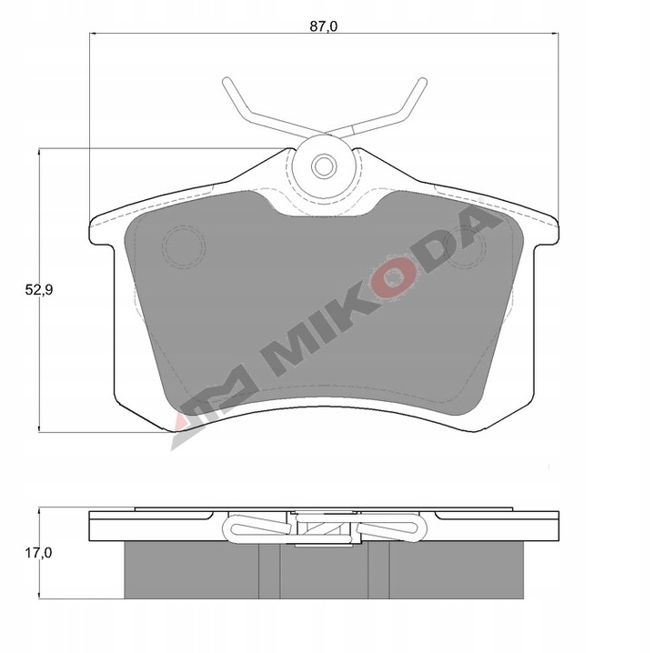 DISCOS TIPO DEPORTIVO MIKODA 253MM + ZAPATAS SKODA OCTAVIA 3 