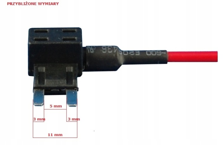 RACCORD PRISE ADAPTATEUR MINI ATS 11 MM FUSIBLE
