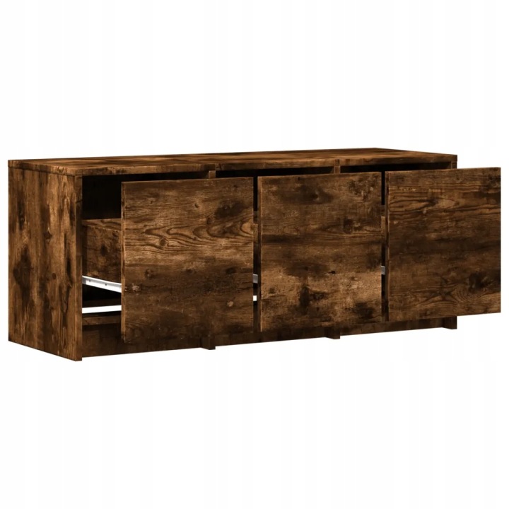 VIDAXL CASIER SOUS TV AVEC LED PRZYDYMIONY DAB 97 X 34 X 40 CM BOIS KOMPOZYTOWE