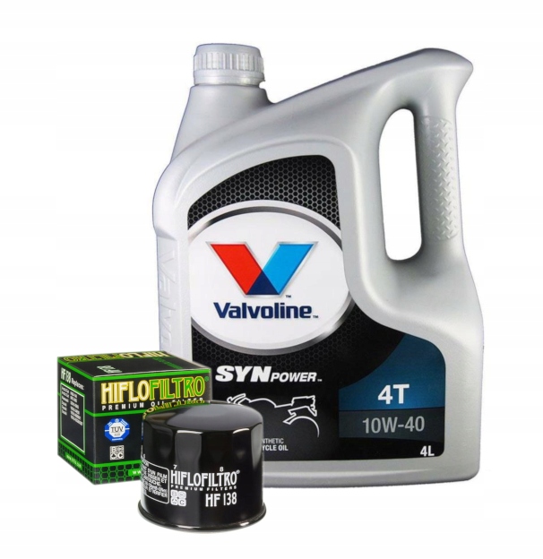 OIL SILNIKOWY VALVOLINE SYNPOWER 4T 4 L 10W-40 + HIFLOFILTRO HF138 FILTER OILS photo 1 - milautoparts-fr.ukrlive.com