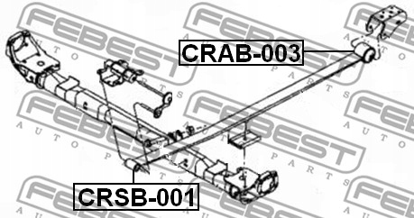CAOUTCHOUC ARRIÈRE RESSORTS CHRYSLER VOYAGER IV 2001-2007