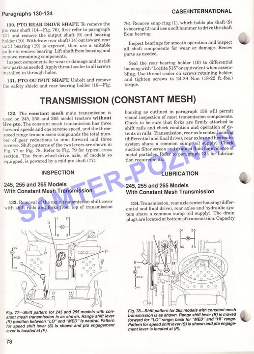 JOHN DEERE 670 770 870 970 1070 MANUAL NAP 24H 