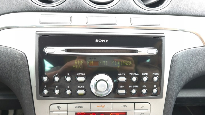 FORD FOCUS MK2 C-MAX MK1 FIESTA MK6 FUSION RADIO SONY MP3 AUX 2005 YEAR CODE 