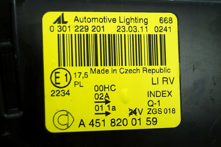 PHARE GAUCHE AVANT SMART FORTWO II 451 EUROPE