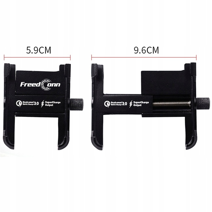 SOPORTE AL TELÉFONO CON DISPOSITIVO DE CARGA USB 2.1A PARA MOTOCICLETA 